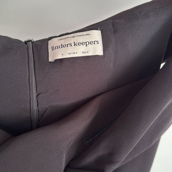 Finders Keepers Mae Midi Slit Dress Cocktail Formal Sexy Evening US 4 Small AU 6 - Picture 11 of 12